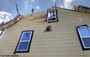 Hurricane damage in South Florida