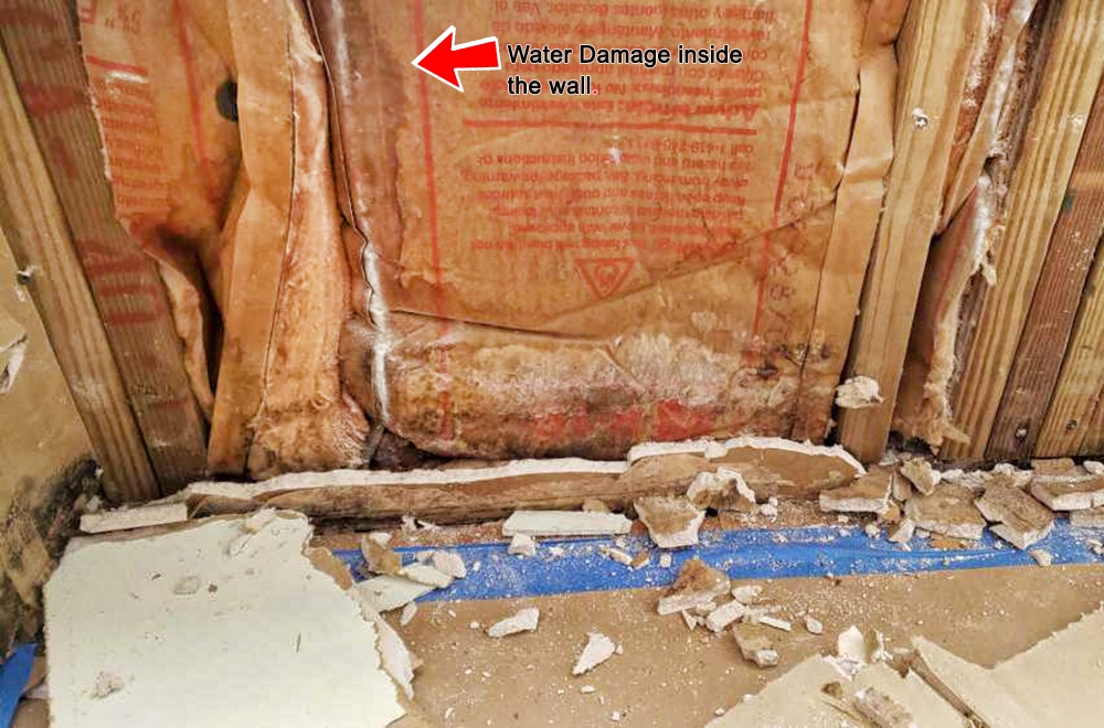 Water damaged home in South Florida