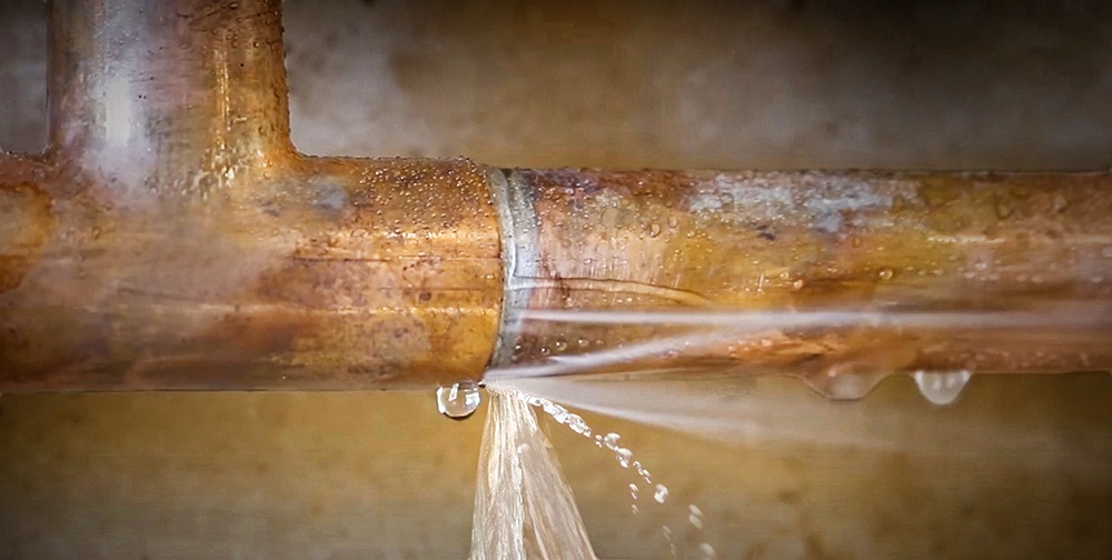 A poor plumbing weld could result in home water damage.