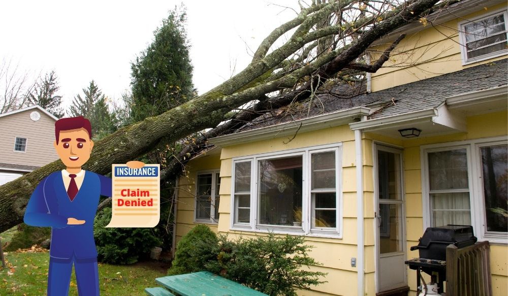 Damaged home with a denied claim. Time for the best public adjuster